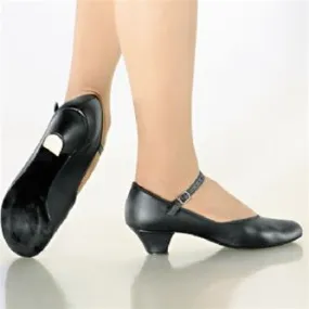 Flexible Sole warm glow 1.25" Meredith -- Mary Jane Ballroom Shoe -- Black