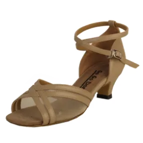Breathable Beach Walk 1.3" Harper -- Thick Heel Latin Sandal -- Tan