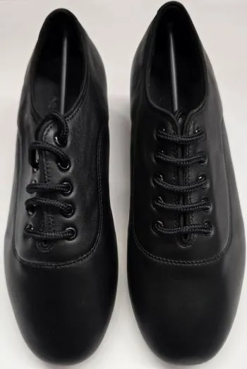 Comfort Slope Comfort Platform 1.5" Giorgio II -- Men's Split Sole Latin Ballroom Oxford -- Black