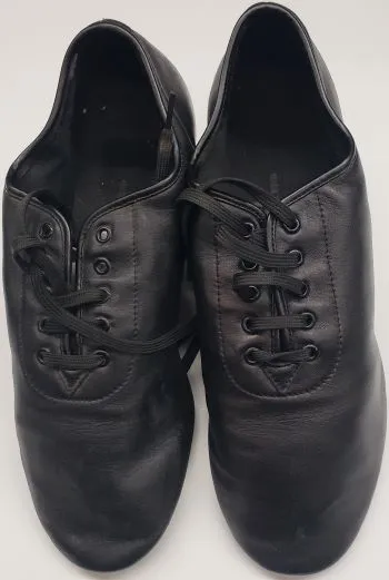 1.5" Stewart -- Men's Latin Ballroom Oxford -- Black Adjustable Straps
