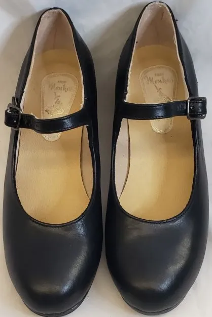 Injury Safe Picnic Easy 2.25" Marta -- Flamenco Shoe -- Black Leather