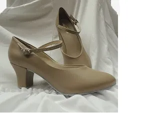 2" Betty -- Instep Strap Ballroom Shoe -- Tan Mesh