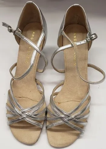2" Susie -- Women's Latin Ballroom Sandal -- Silver Best Seller Sole Soft