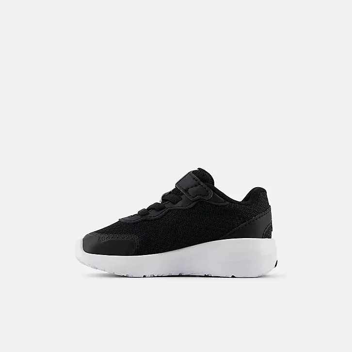 Soft Move World Step 578v1 Bungee Lace with Top Strap - Black with White