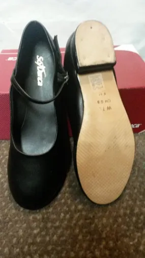 Road grip .75" Hazel -- Flat Heel Character Shoe -- Black
