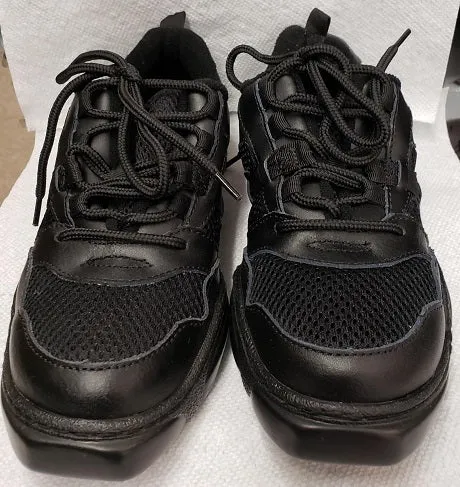 Ace -- Split Sole Dancesneaker -- Black Reinforced Seams