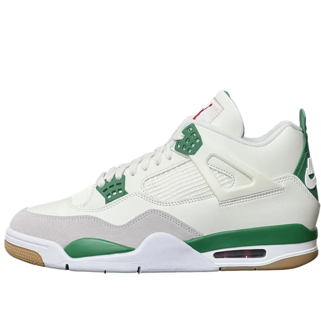 Nike Air Jordan 4 SB Pine Green Breathable mesh Teen Fun