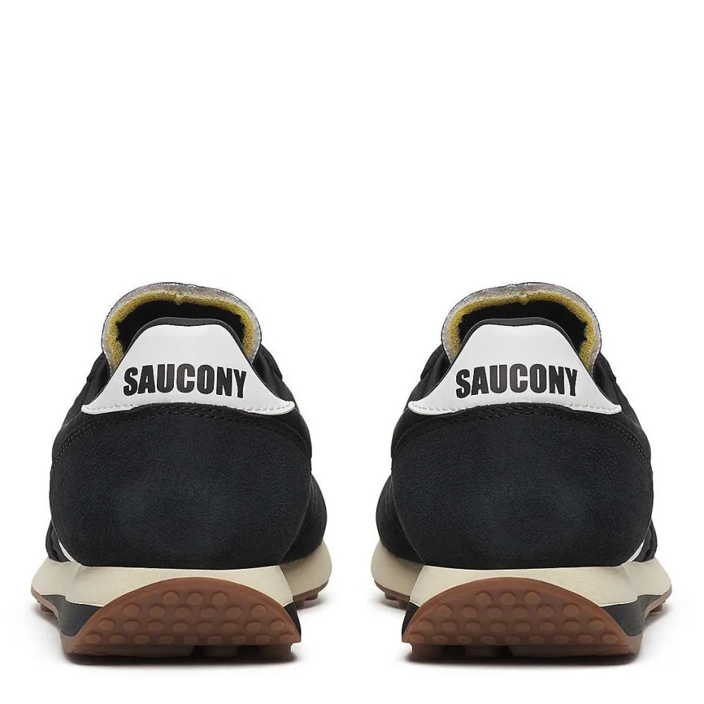 Wide toe box Saucony Trainer 80 in Black/White