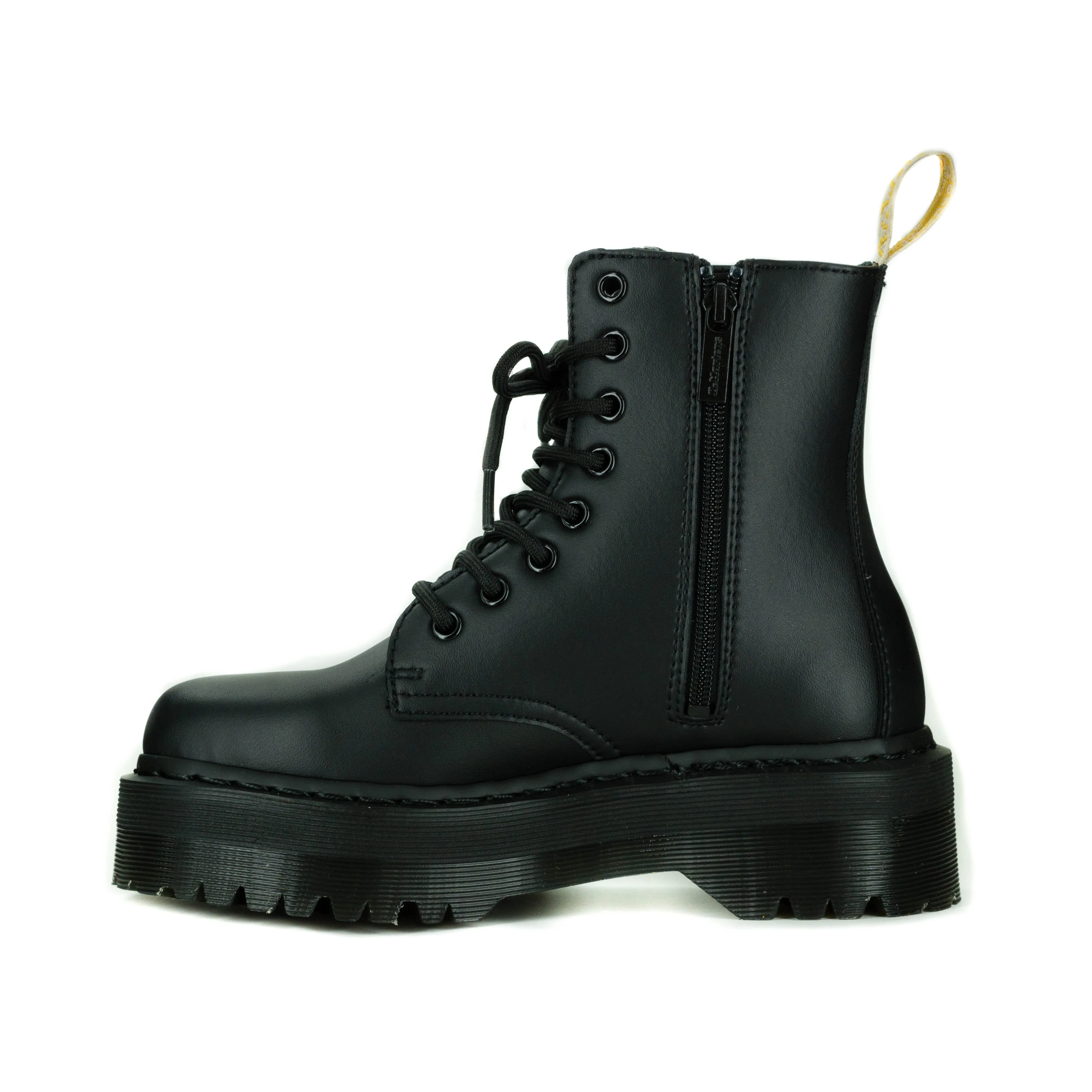 Fur Trim Vegan Jadon II in Black from Dr. Martens