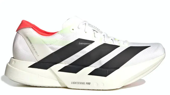 Foot Glow Bone Aid adidas Adizero Adios Pro 4 White Black Red (Women's)