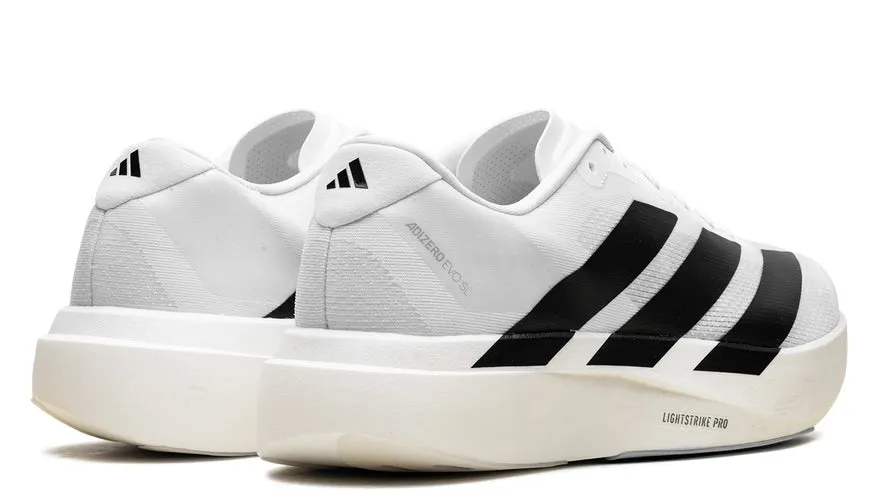 adidas Adizero Evo SL White Black (Women's) Adjustable Fit