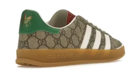Celebrity Vibe adidas x Gucci Gazelle Beige GG Monogram