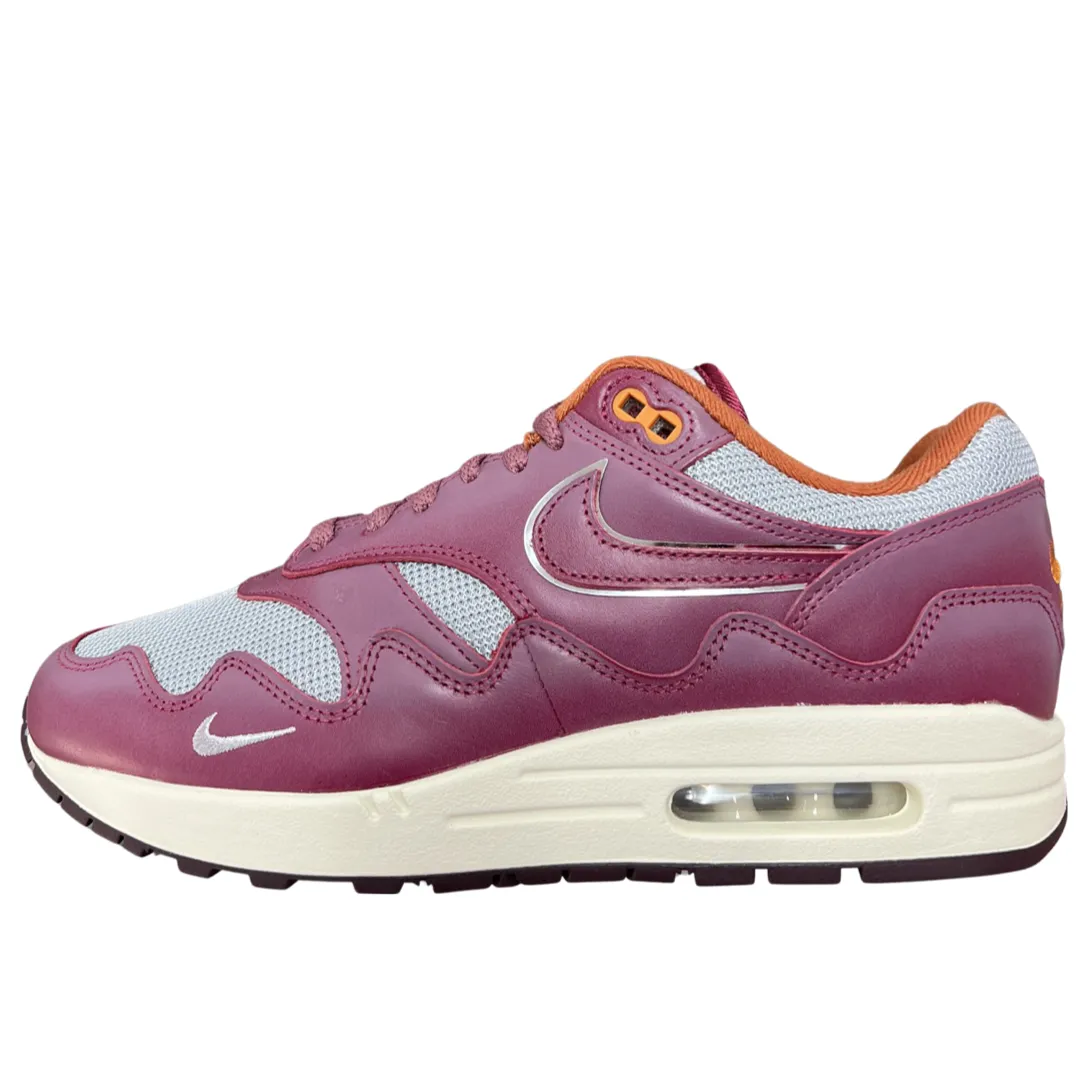 Nike Air Max 1 Patta Rush Maroon Flexible Fit