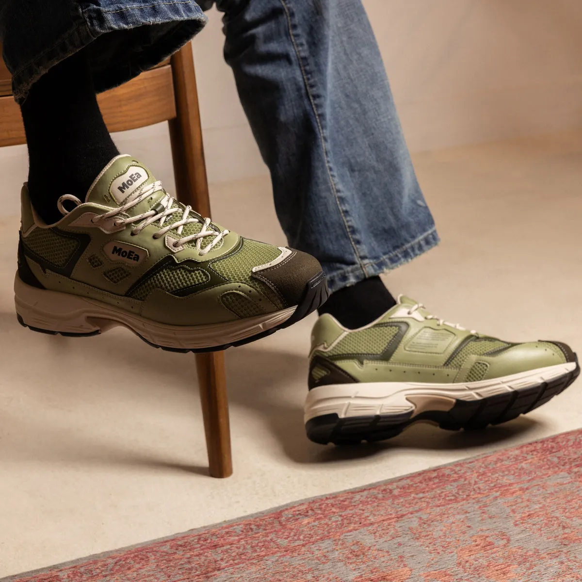 Autumn Tone Memory Foam Casual Wear GEN8 Sneaker in Aloe Cactus from MoEa