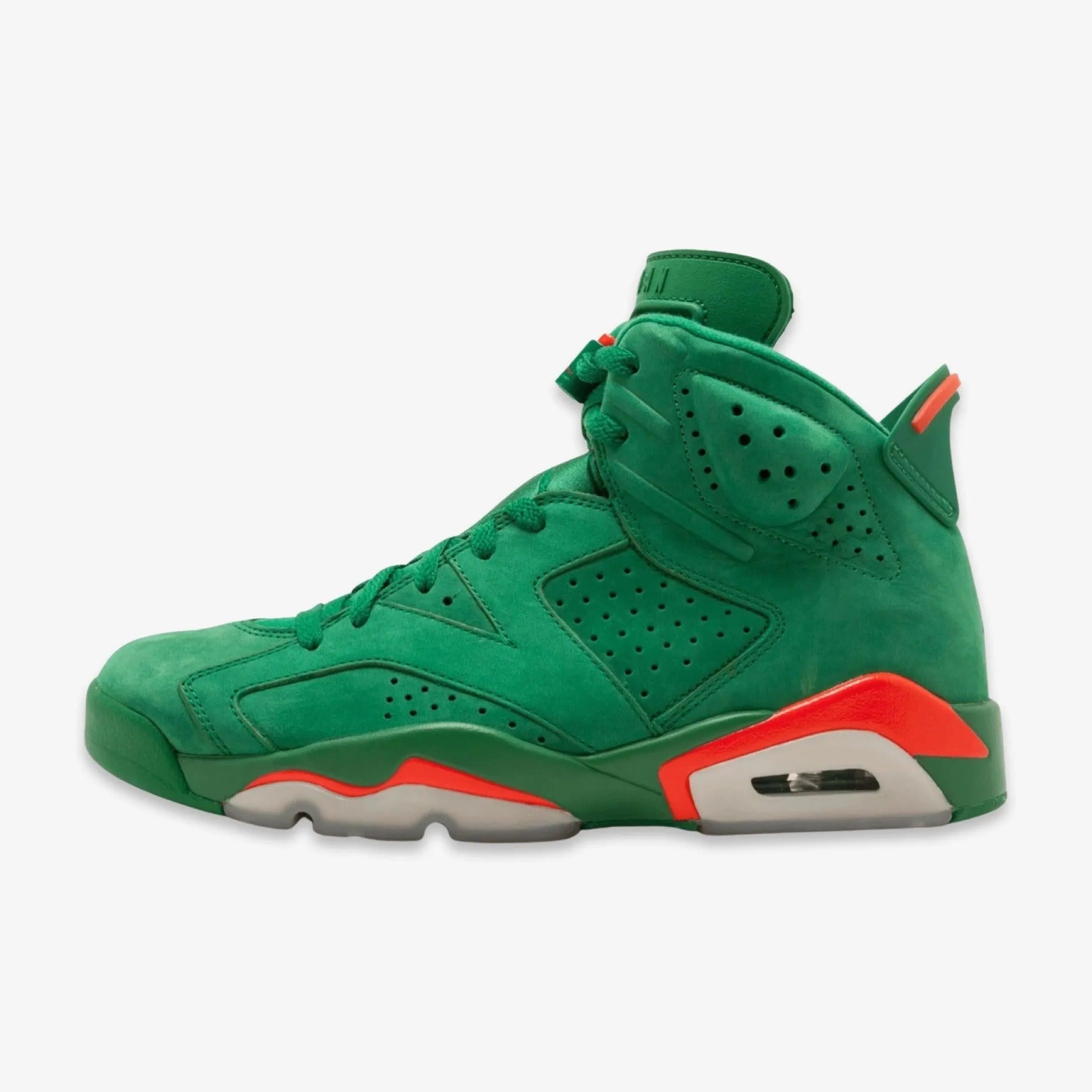 (Men's) Air Jordan 6 Retro NRG G8RD x Gatorade 'Pine Green' (2017) AJ5986-335 Flexible Sole Design