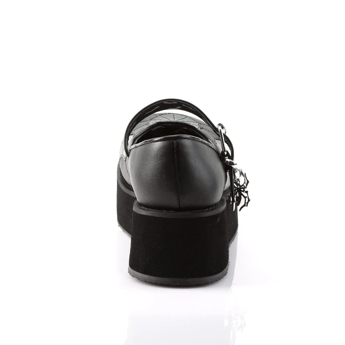 Heel Safe Winter Chill SPRITE-05 Black Vegan Leather-Black Patent