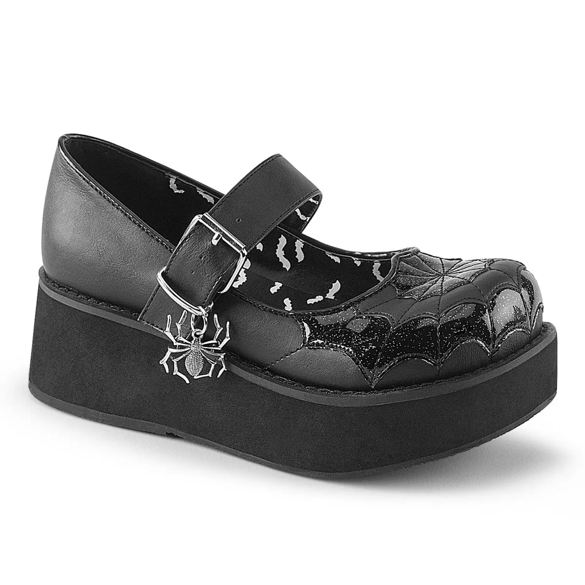 Padded SPRITE-05 Black Vegan Leather-Black Patent