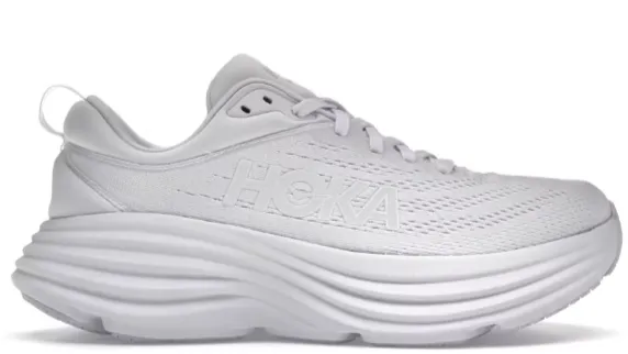Hoka One One Bondi 8 Triple White (Women's) Formal Mode