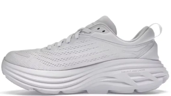 Hoka One One Bondi 8 Triple White (Women's) Sport Edge