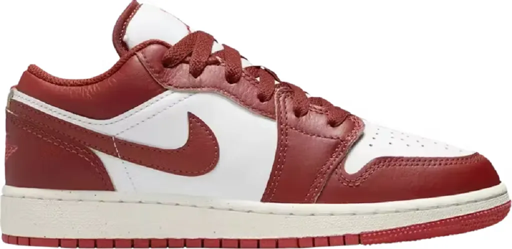 Air Jordan 1 Low Dune Red (GS) Cotton Base