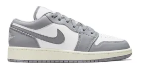 Air Jordan 1 Low Vintage Grey (GS) Padded Comfort Standing Workers Party Mood