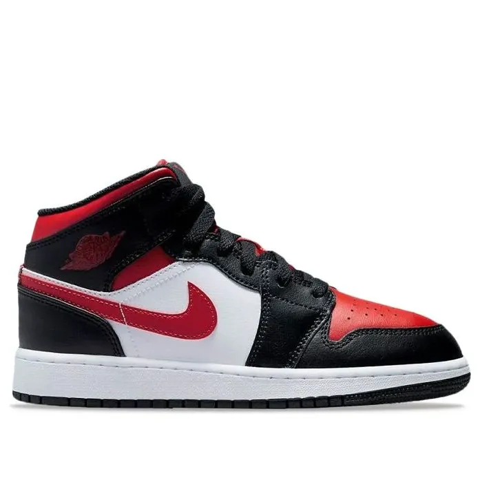 Air Jordan 1 Mid Alternate Bred Toe (GS) Comfort