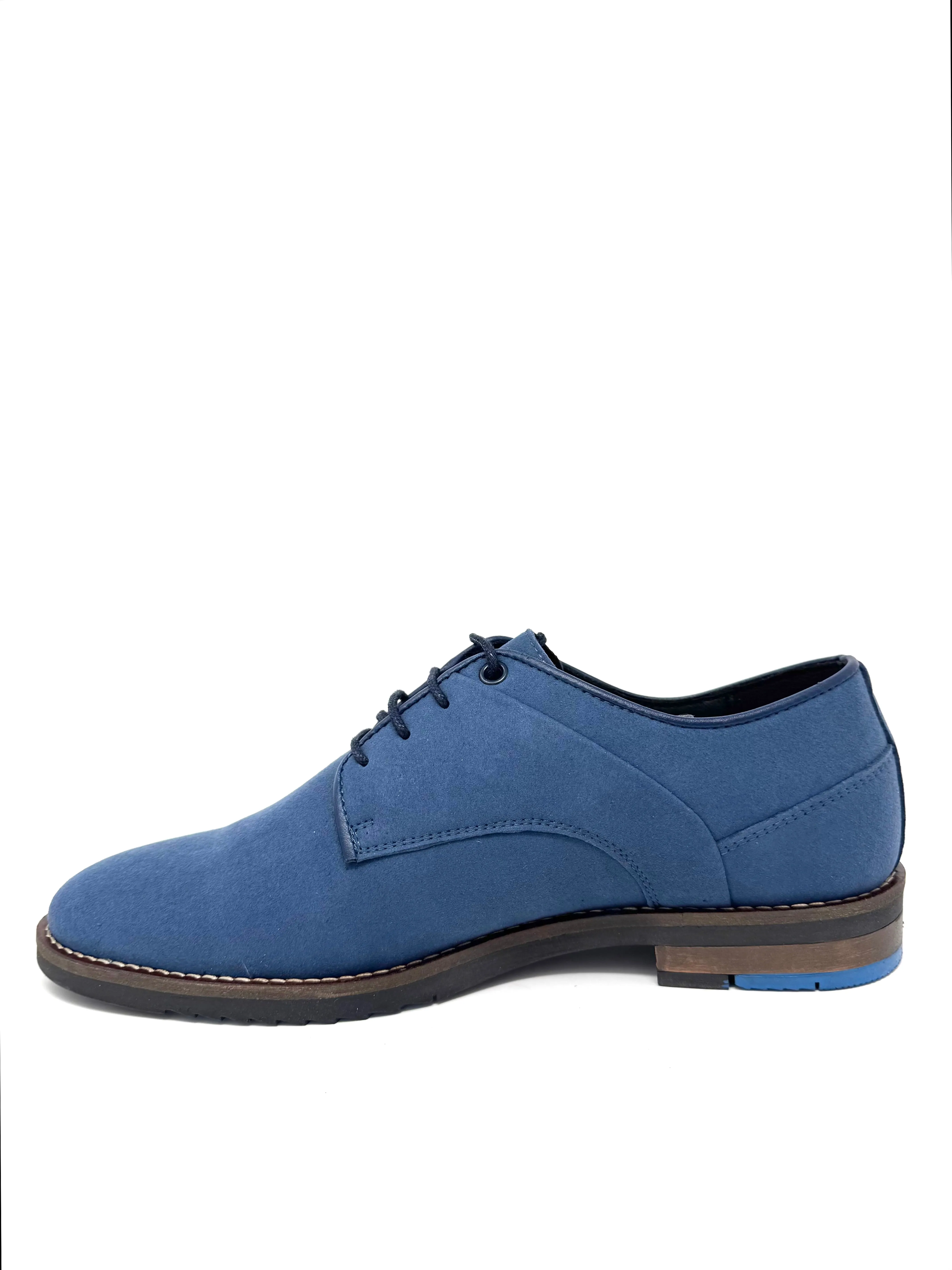 Soft Leather Comfort Alex Oxford in Blue from Novacas