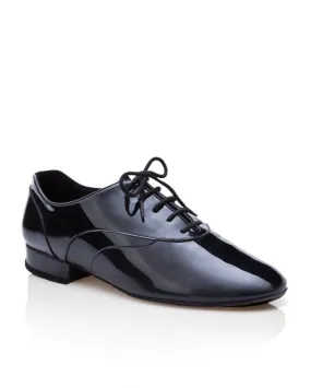 Alexander -- Men's Standard Ballroom Oxford -- Black Patent Leather Synthetic