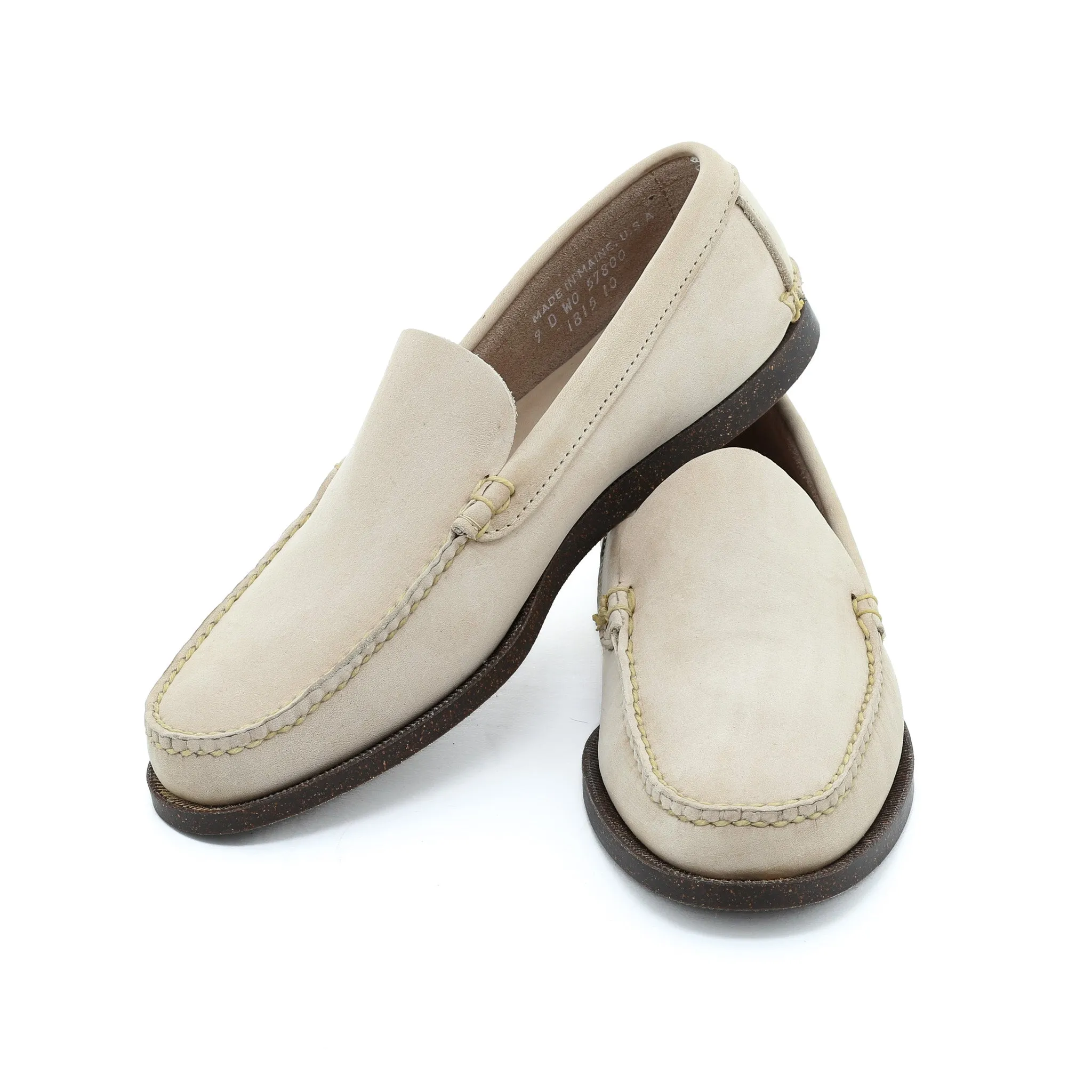 Dirigo Vintage Venetian - Bone Snuffed Suede Leather