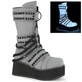 Kick Power TRASHVILLE-138 Grey Multi Reflective Vegan Leather