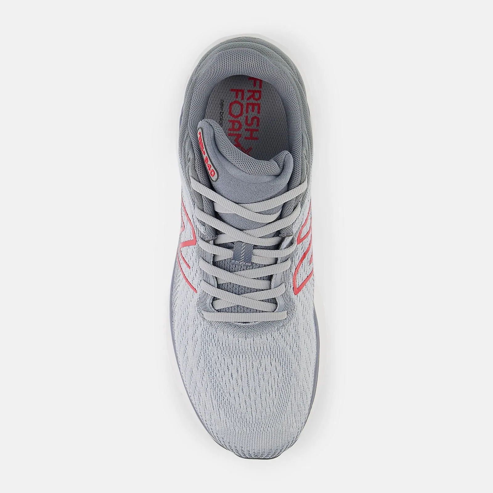 Low Top Fresh Foam X 840v1 - Aluminum Grey with True Red