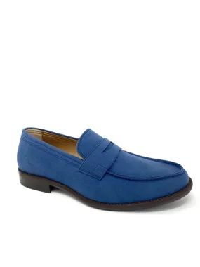Versatile Office Shoes Anthony Loafer in Blue Suede from Novacas