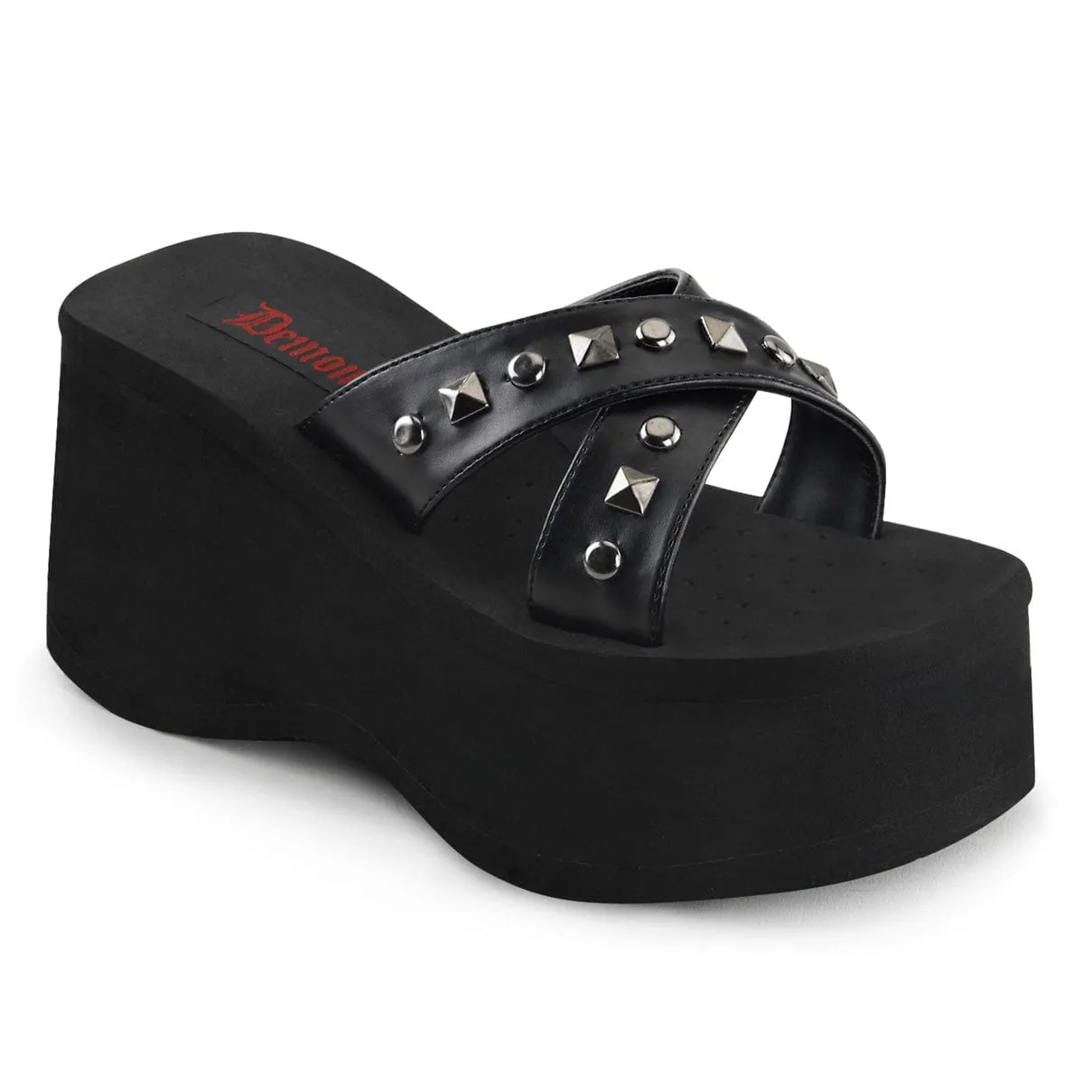 FUNN-29 Black Vegan Leather Comfortable