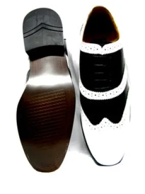 Torsion control Cotton Base Armani -- Men's Dress Oxford -- White/Black