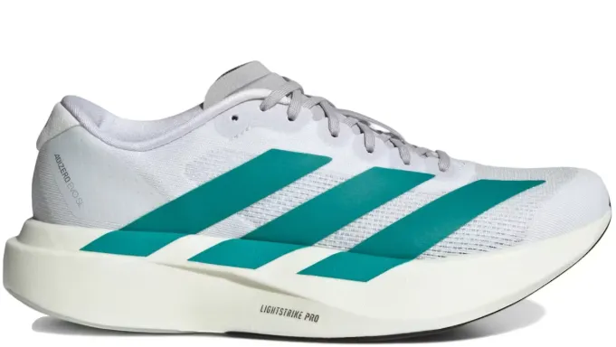 adidas Adizero Evo SL White Pure Teal (Women's) All Terrain Urban Walkers Closet Core