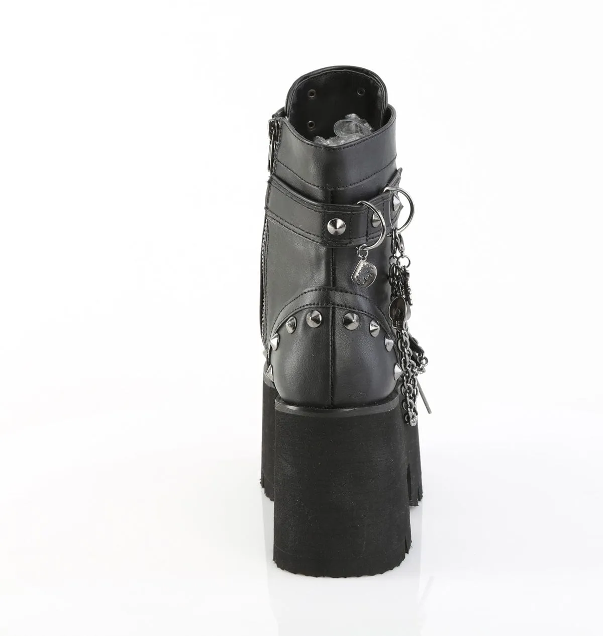 ASHES-52 Black Vegan Leather Durable Build Trendy