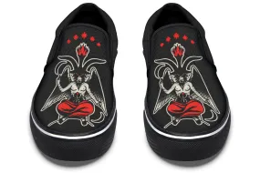 Baphomet Slip On Shoes Lift Up Desert Path