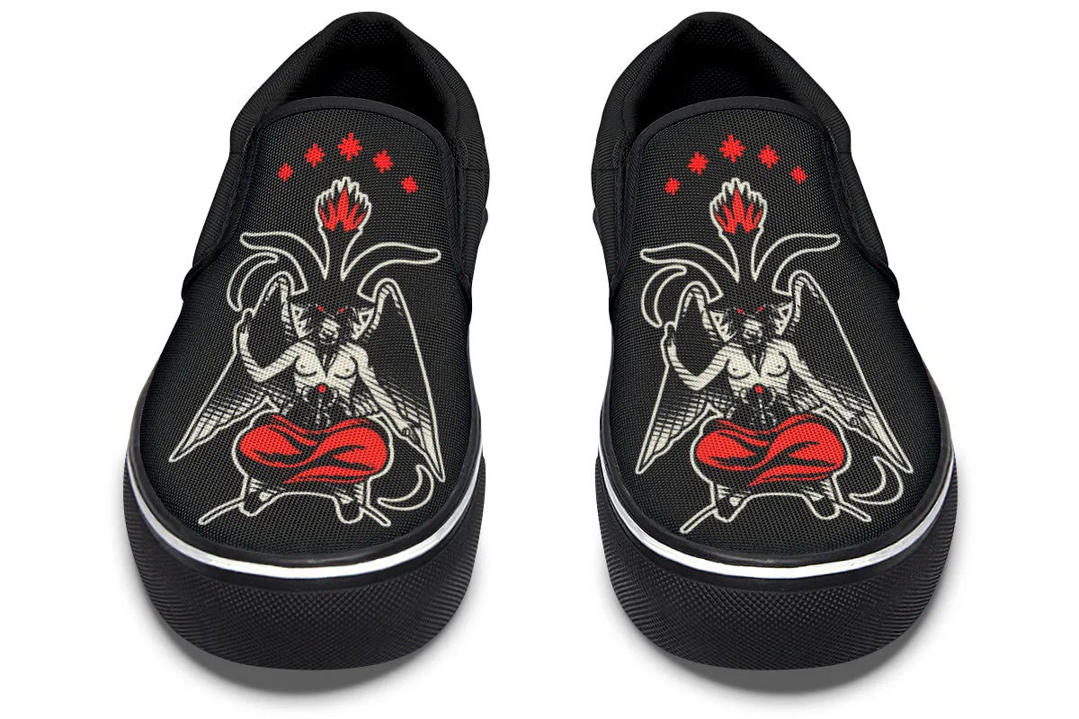 Polish Look Baphomet Slip On Shoes