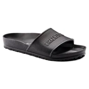 Linen Air Shine Silver Barbados EVA Slide in Black from Birkenstock