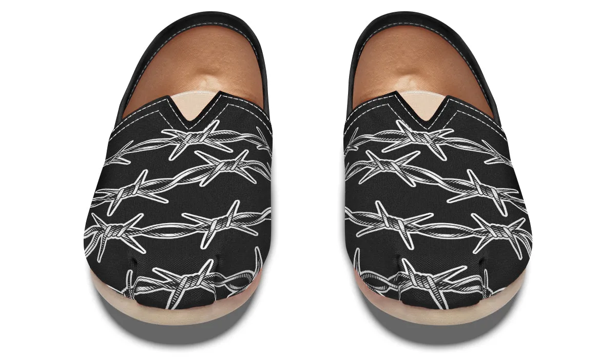 Barbed Wire Casual Shoes Cliff Edge Winter Warm