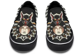 Fresh Drop Safe Land Bat Lady Slip On Shoes