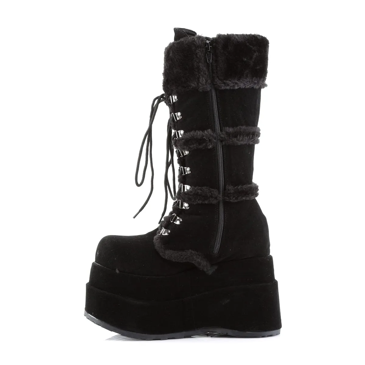 Party Glow easy move BEAR-202 Black Vegan Suede
