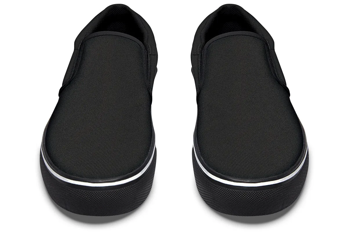 Black Slip On Shoes Wave Flow Trend Hot