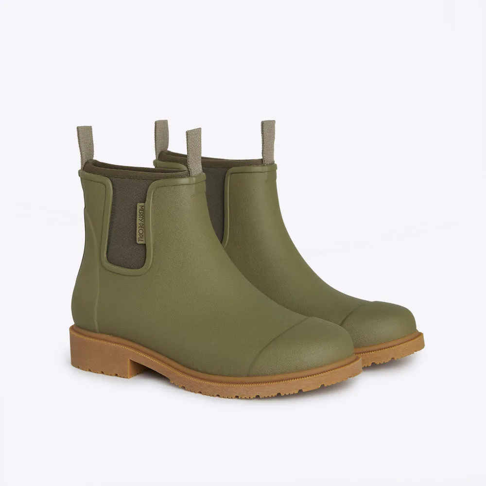 Bobbi Rain Boot in Khaki Green from Merry People Run Errand Country Side