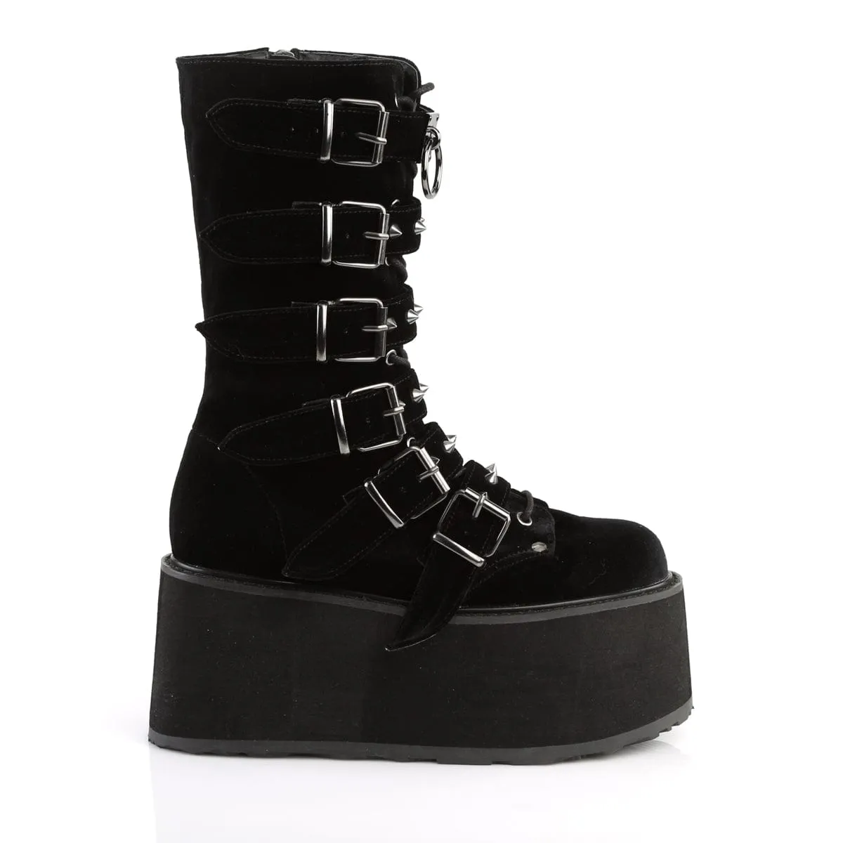 High Top DAMNED-225 Black Velvet
