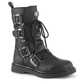 School Style BOLT-265 Black Vegan Leather