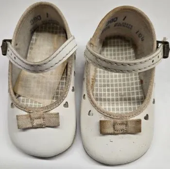 Rise -- Infant's Mary Jane Strap Shoe -- White Patent Firm Lock