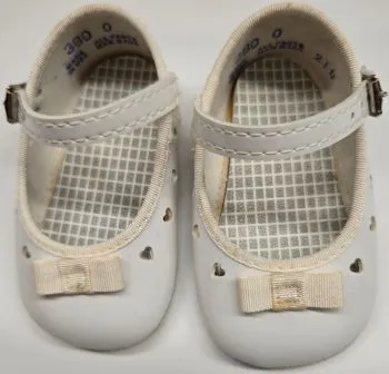Rise -- Infant's Mary Jane Strap Shoe -- White Patent Style Pop