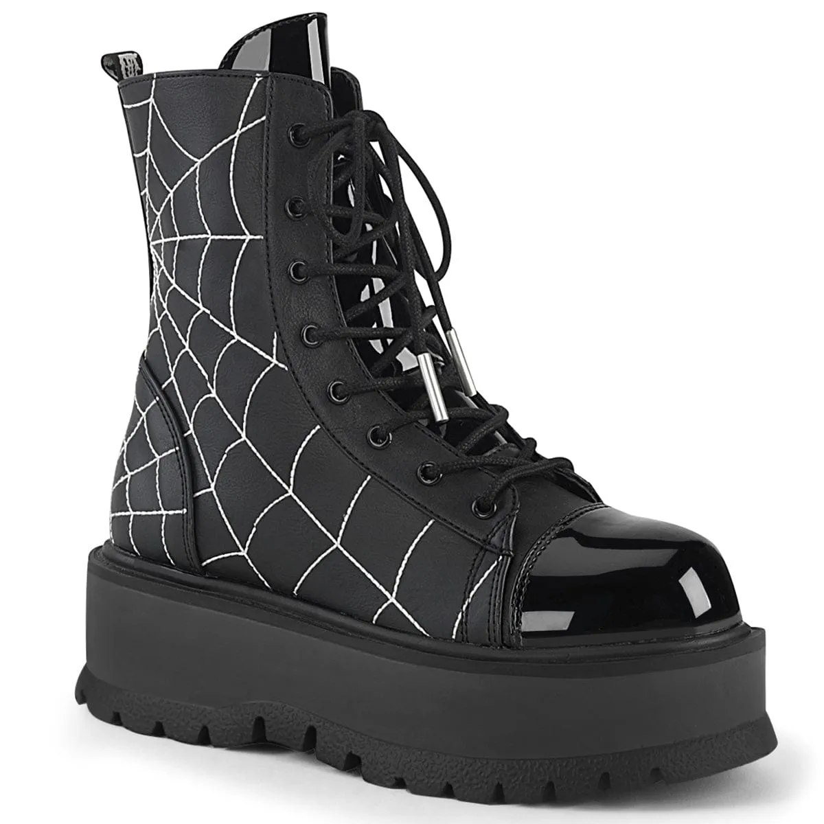 Rock Guard Adjustable SLACKER-88 Black Vegan Leather- Patent