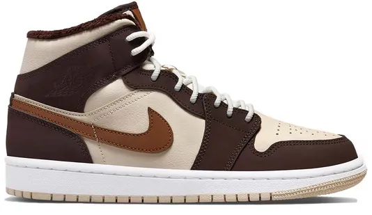 Field Fast Breathable Road Trip Jordan 1 Mid SE Brown Basalt Oatmeal (W)